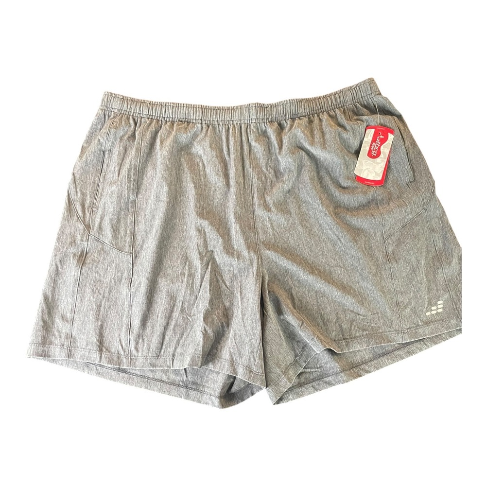 BCO Plus Athletic Shorts Heather Gray Elastic Waist Activewear‎ 1X